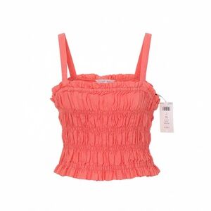 Joie Coral Smocked Cami Top! NWT 158.00